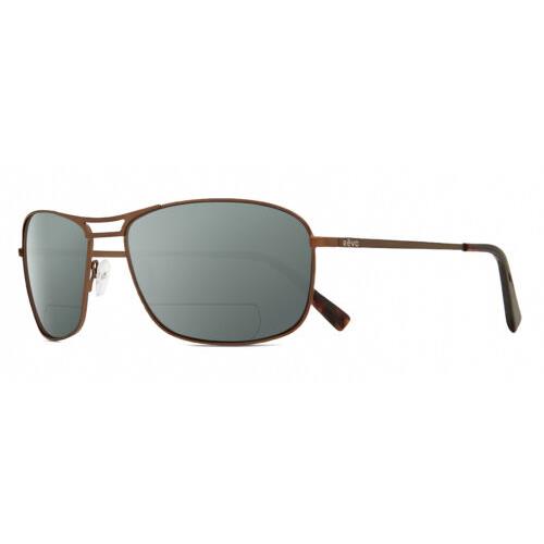 Revo Surge Men Polarized Bifocal Sunglasses Brown Tortoise Havana 62mm 41 Option Grey