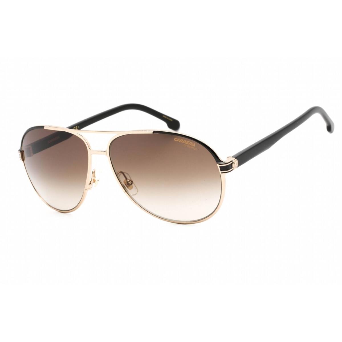 Carrera Unisex Sunglasses Full Rim Gold/black Metal Aviator Frame 1051/S 0RHL HA - Frame: Gold/Black, Lens: Brown Gradient