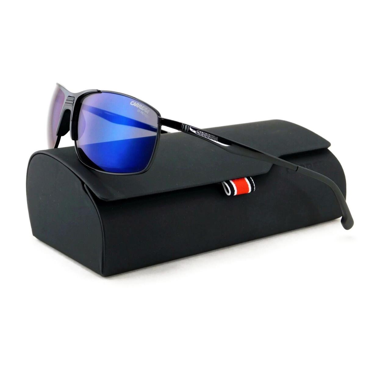 Carrera Sport Metal Sunglasses CA8039S Black / Grey Blue Mirror Lens