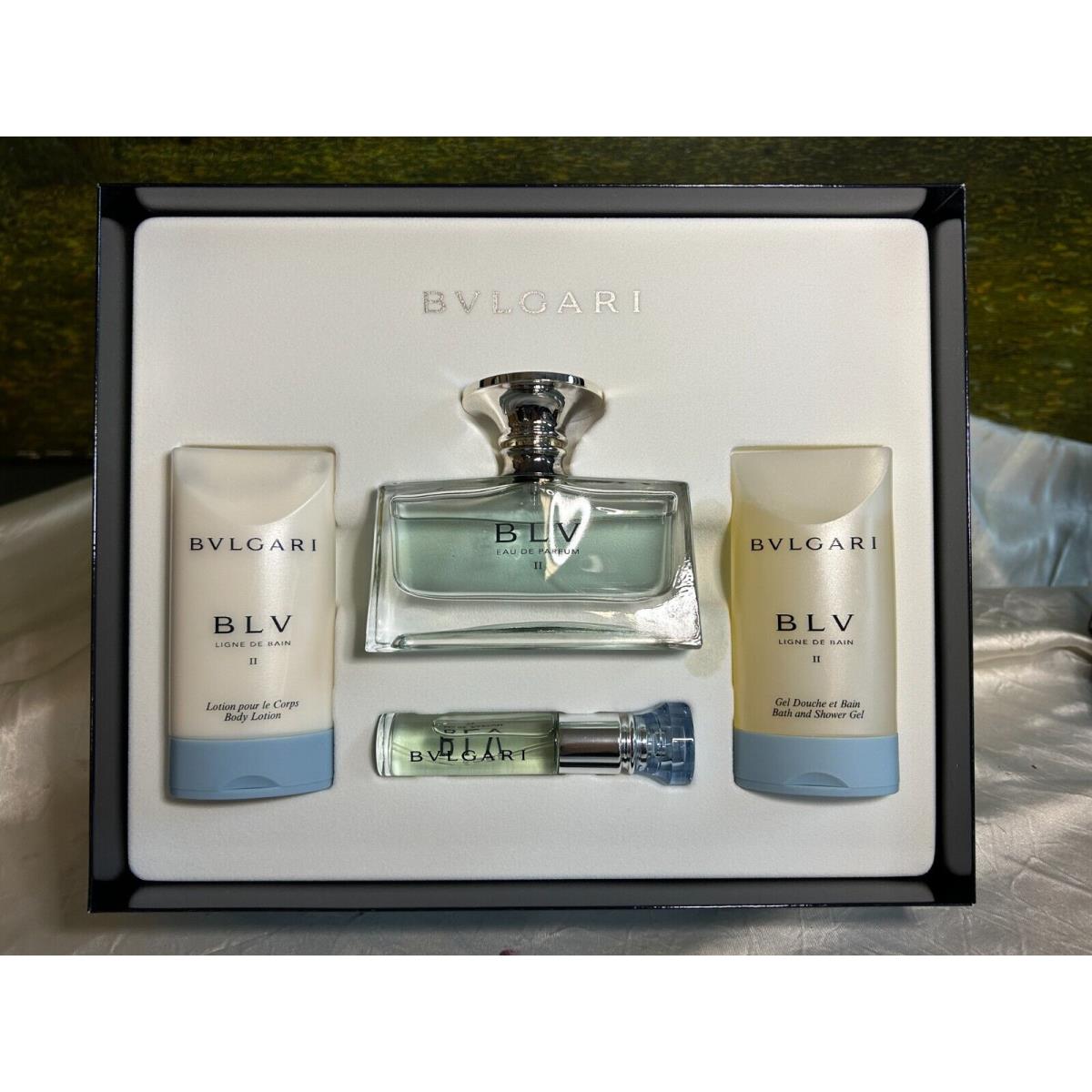 Bvlgari Blv II 50ML Edp Sp 10ML Edp Sp 75ML Body Lotion 75ML Shower Gel Fash Brands