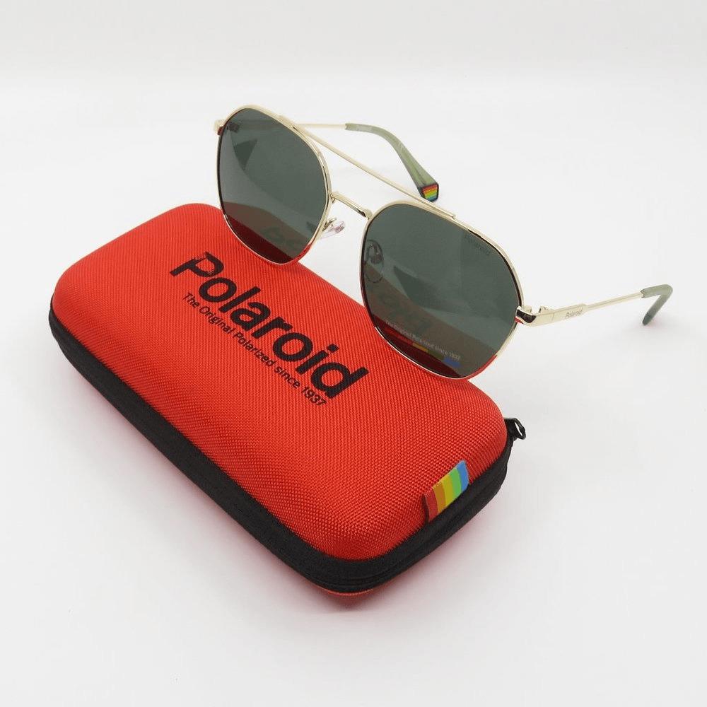 Polaroid CK6172/S J5G Gold/green Pilot Sunglasses