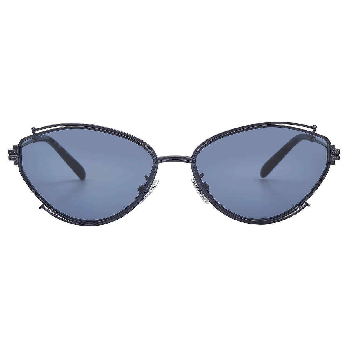 Tory Burch Dark Blue Oval Ladies Sunglasses TY6103 335080 55 TY6103 335080 55
