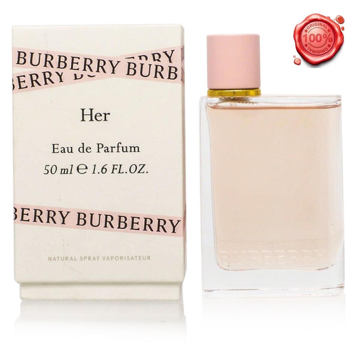 Burberry Her Eau DE Parfum 1.6 OZ 50 ML Natural Spray -new