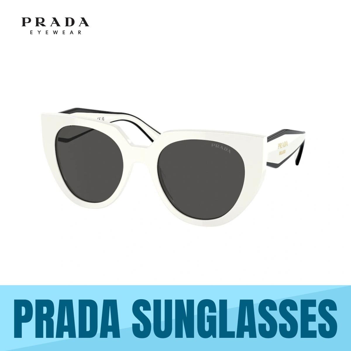 Prada PR 14WS 1425S0 Talc - Dark Grey Lens Women`s Sunglasses 52MM