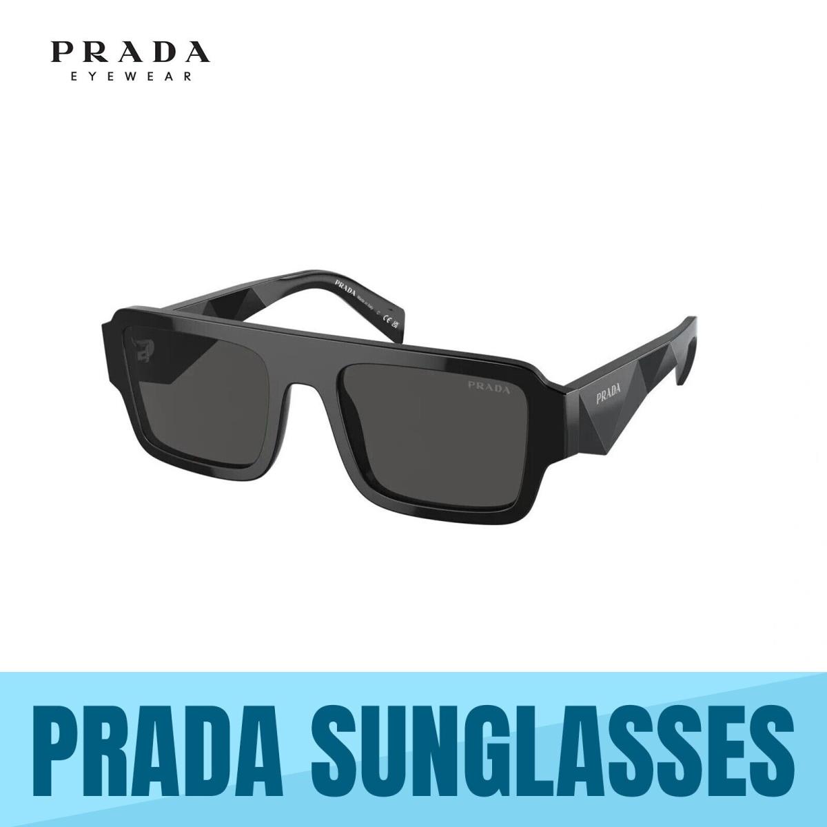 Prada PR A05S 16K08Z Black Frame-dark Grey Lens 55MM Men`s Sunglasses