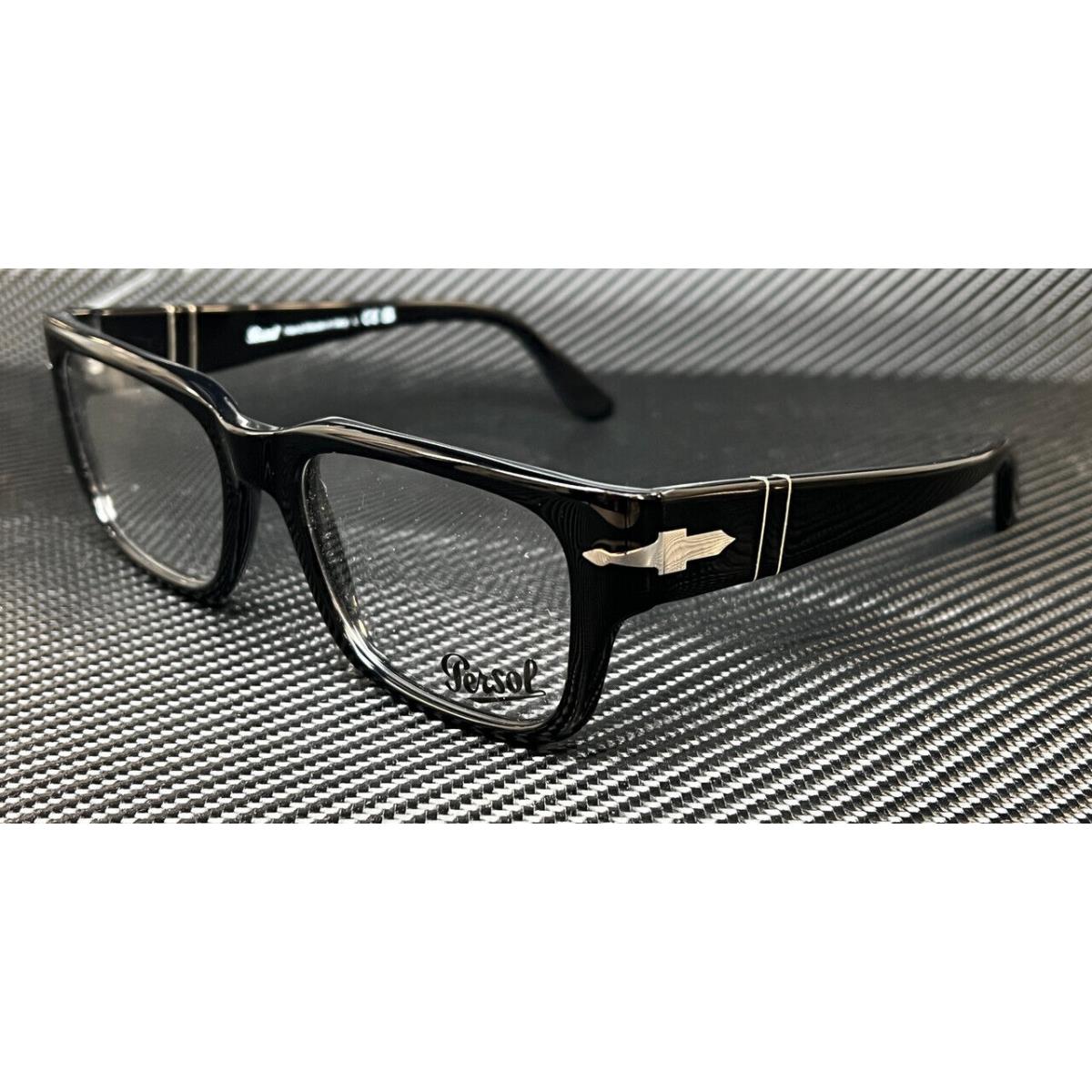 Persol PO3315V 95 Black Men`s 55 mm Eyeglasses