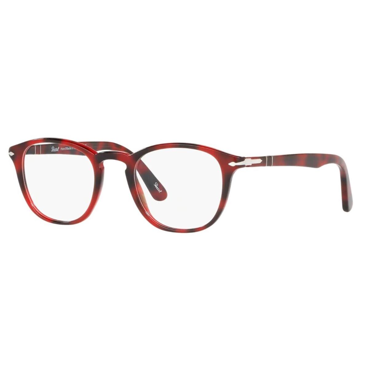 Classic Persol Eyeglasses 3143-V 1100 47-21 145 Red Tortoise Plastic Frames