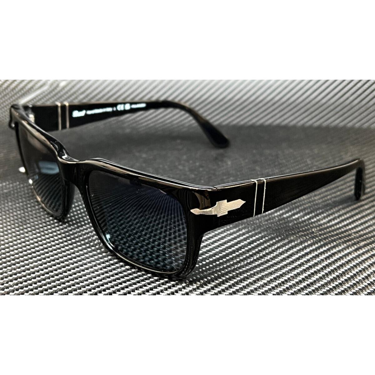 Persol PO3315S 95 S3 Black Blue Polarized Unisex 58 mm Sunglasses