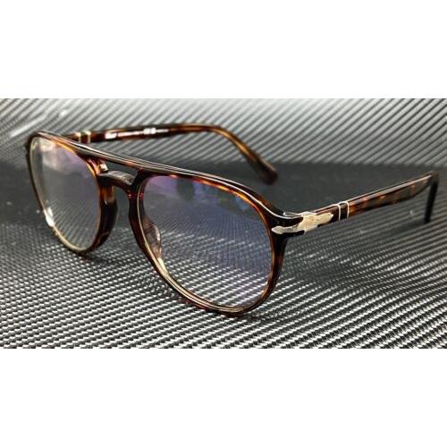 Persol PO3235S 24 BL Havana Rectangle Pilot Unisex 55 mm Sunglasses