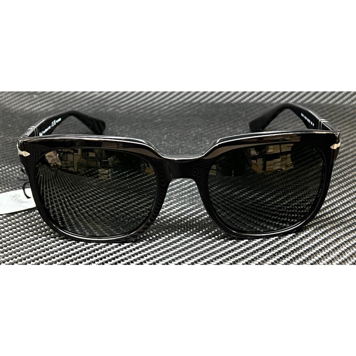 Persol PO3323S 95 58 Black Green Polarized 56 mm Unisex Sunglasses