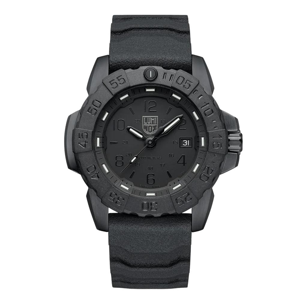 Luminox Men`s Watch Navy Seal Swiss Quartz Black Dial Rubber Strap XS.3251.BO.CB