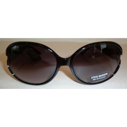Steve Madden SM894101 Delilah Black Womens Round Fashion Sunglasses