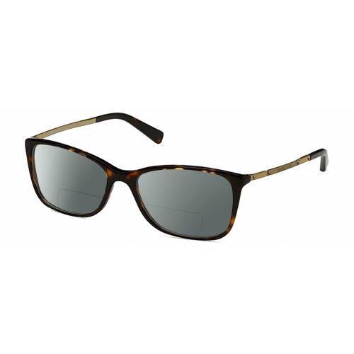 Michael Kors MK4016 Cateye Polarized Bifocal Sunglass Brown Tortoise 53mm 41 Opt Grey