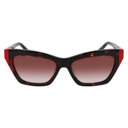 Dkny Dkn Sunglasses Women Dark Tortoise/red 55mm