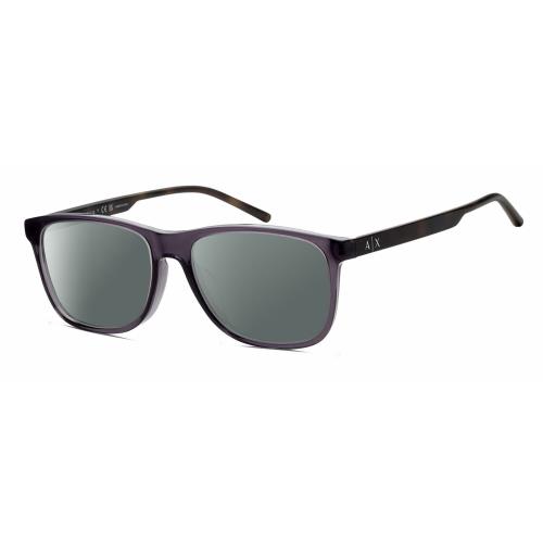 Armani Exchange AX3048F Unisex Polarize Sunglass Grey Crystal Tortoise 56mm 4Opt Smoke Grey Polar