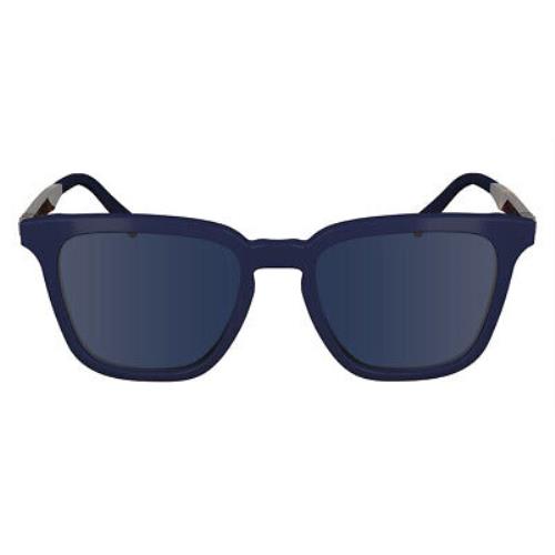 Salvatore Ferragamo Sfg Sunglasses Men Blue Navy 52mm - Frame: Blue Navy
