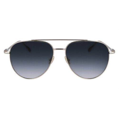 Salvatore Ferragamo Sfg Sunglasses Light Gold/blue Gradient