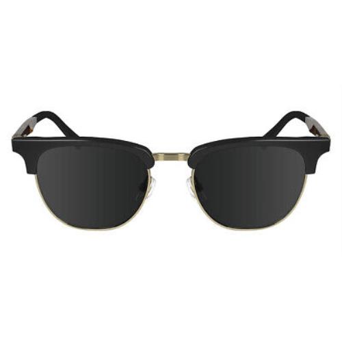 Salvatore Ferragamo Sfg Sunglasses Men Black/gold 53mm - Frame: Black/Gold