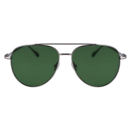 Salvatore Ferragamo Sfg Sunglasses Light Ruthenium/green 61mm - Frame: Light Ruthenium/Green