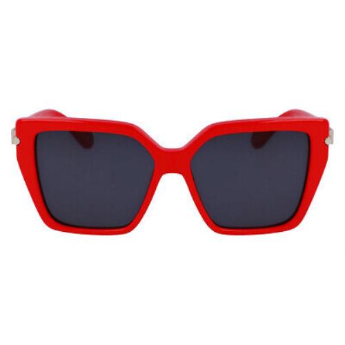 Salvatore Ferragamo Sfg Sunglasses Women Red 57mm - Frame: Red