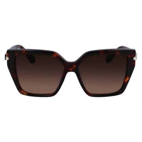 Salvatore Ferragamo Sfg Sunglasses Women Dark Tortoise 57mm