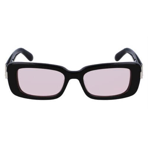 Salvatore Ferragamo Sfg Sunglasses Women Black/pink 52mm - Frame: Black/Pink