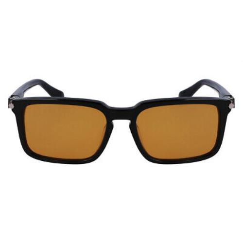 Salvatore Ferragamo Sfg Sunglasses Men Black/orange 56mm