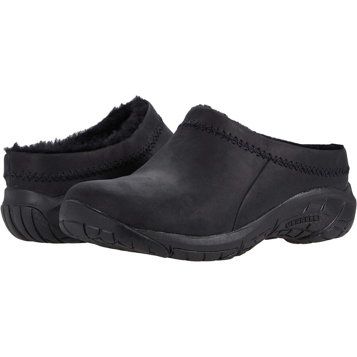 Merrell Women`s Encore Ice 4 Shoes Fur Lined Slip on Clogs - Navy