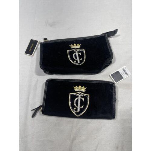 Lot OF 2 Juicy Couture JC Prep Zip Wallet