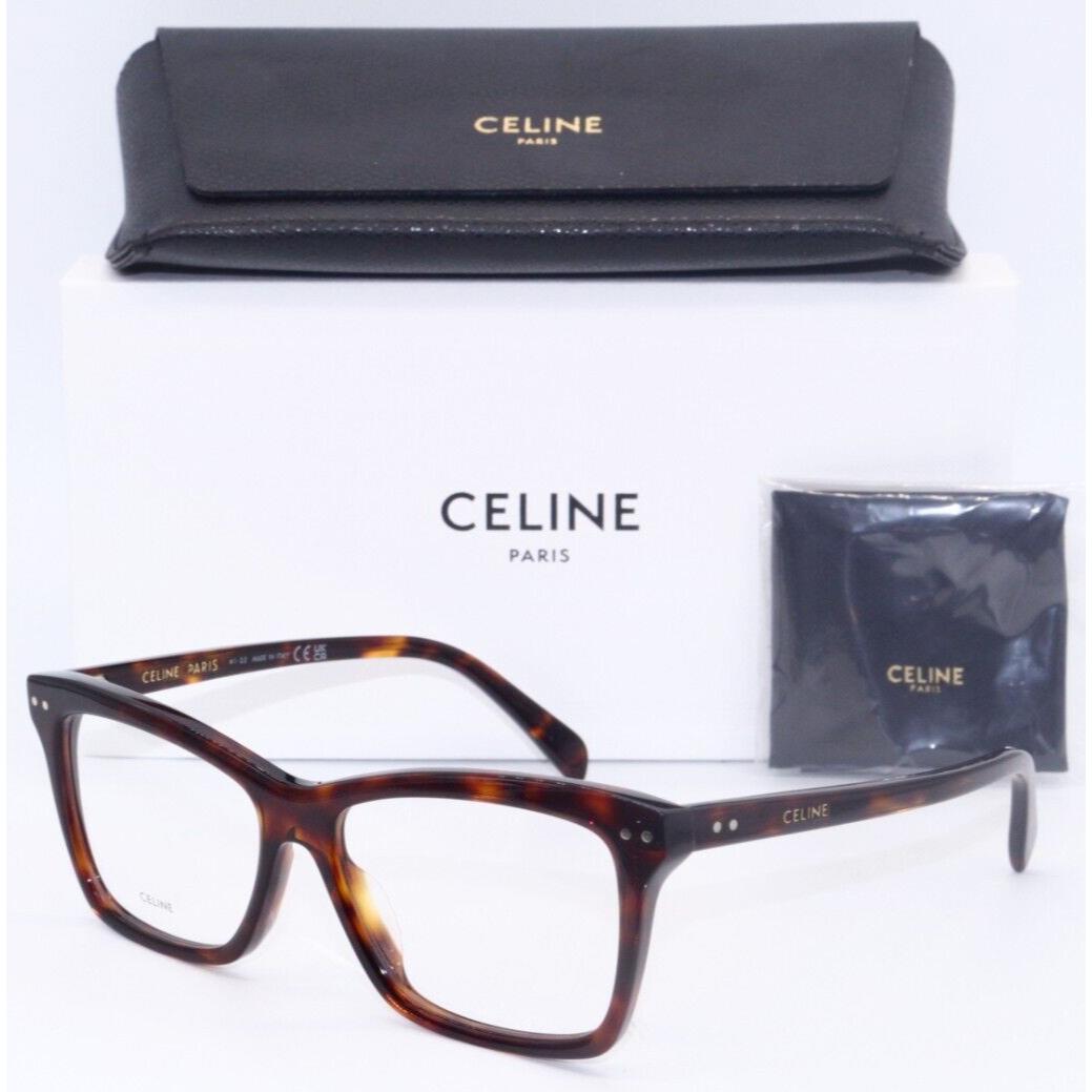 Celine CL 50117I 052 Polished Havana-gold Frames Eyeglasses 54-15