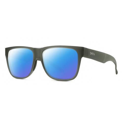 Smith Optics Lowdown 2 Unisex Polarized Sunglasses Matte Moss Crystal Green 55mm
