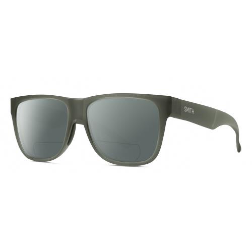 Smith Optic Lowdown 2 Unisex Polarized Bifocal Sunglasses in Crystal Green 55 mm