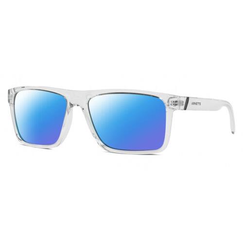 Arnette AN4267 Unisex Designer Polarized Sunglasses Clear Cystal 60 mm 4 Options Blue Mirror Polar