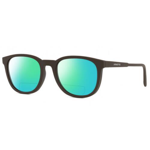 Arnette AN4289 Unisex Designer Polarized Bifocal Sunglasses Brown 53mm 41 Option Green Mirror