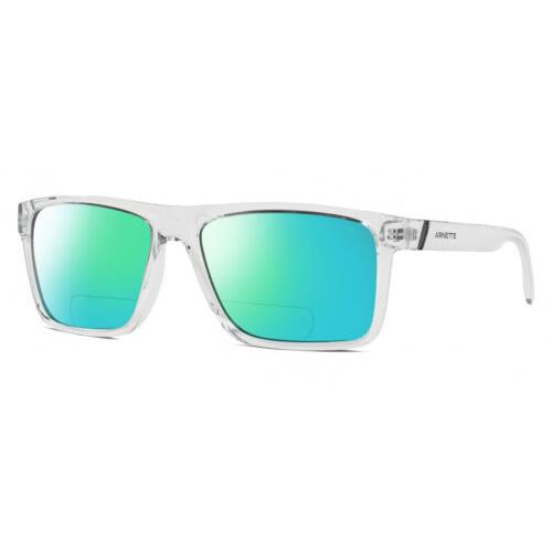 Arnette AN4267 Unisex Polarized Bifocal Sunglasses Clear Cystal 60 mm 41 Options Green Mirror