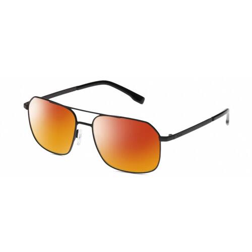 Bolle Navis Mens Designer Polarized Sunglasses in Gunmetal Black 58 mm 4 Options Red Mirror Polar