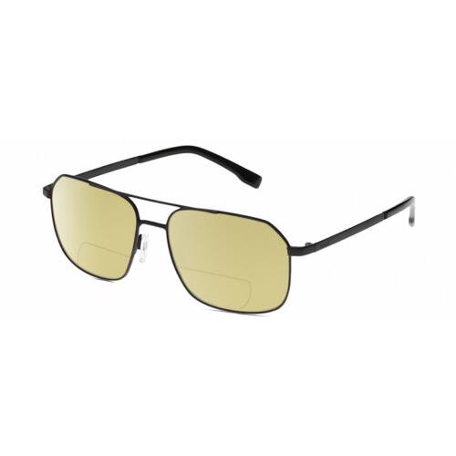 Bolle Navis Mens Polarized Bifocal Reading Sunglasses Gunmetal Black 58mm 41 Opt - Frame: