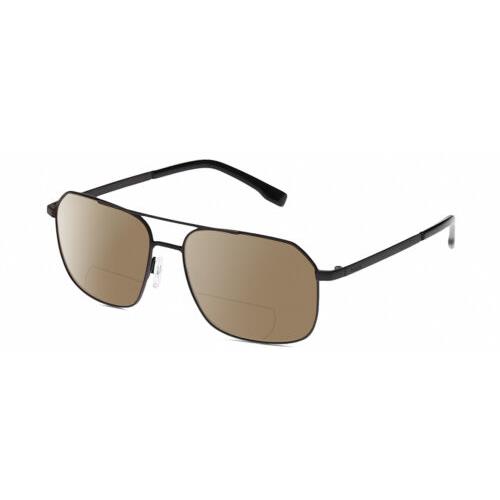 Bolle Navis Mens Polarized Bifocal Reading Sunglasses Gunmetal Black 58mm 41 Opt Brown