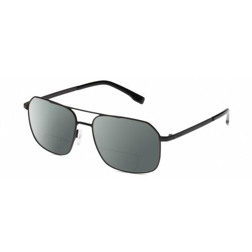 Bolle Navis Mens Polarized Bifocal Reading Sunglasses Gunmetal Black 58mm 41 Opt Grey