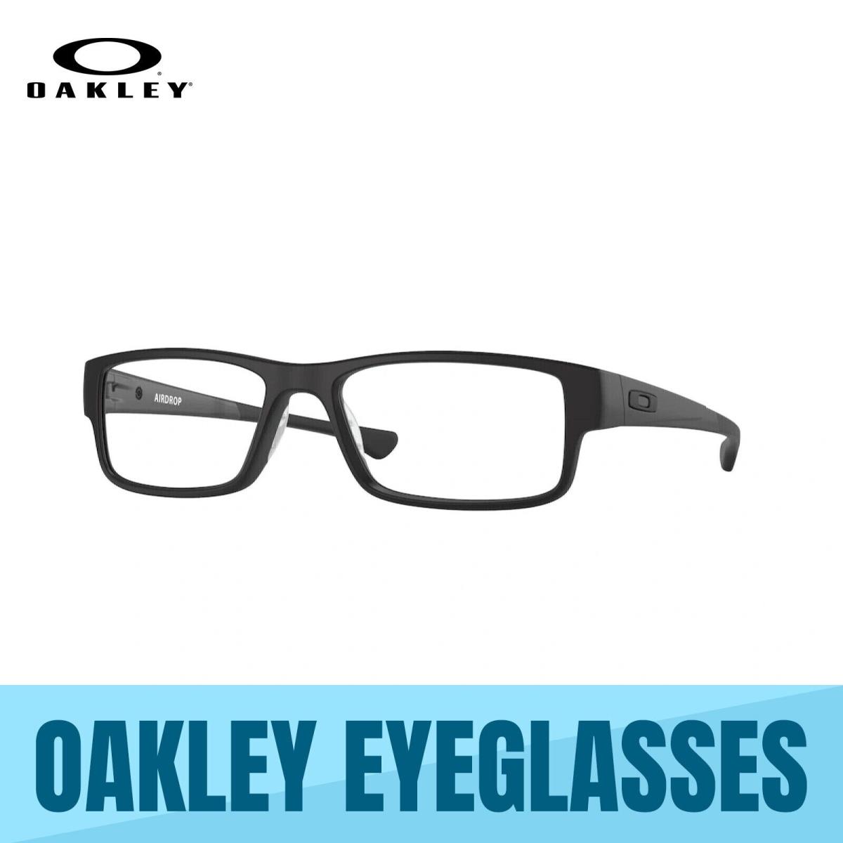 Oakley OX8046 Airdrop 804601 Satin Black Men`s Eyeglasses 53MM - Frame: SATIN BLACK