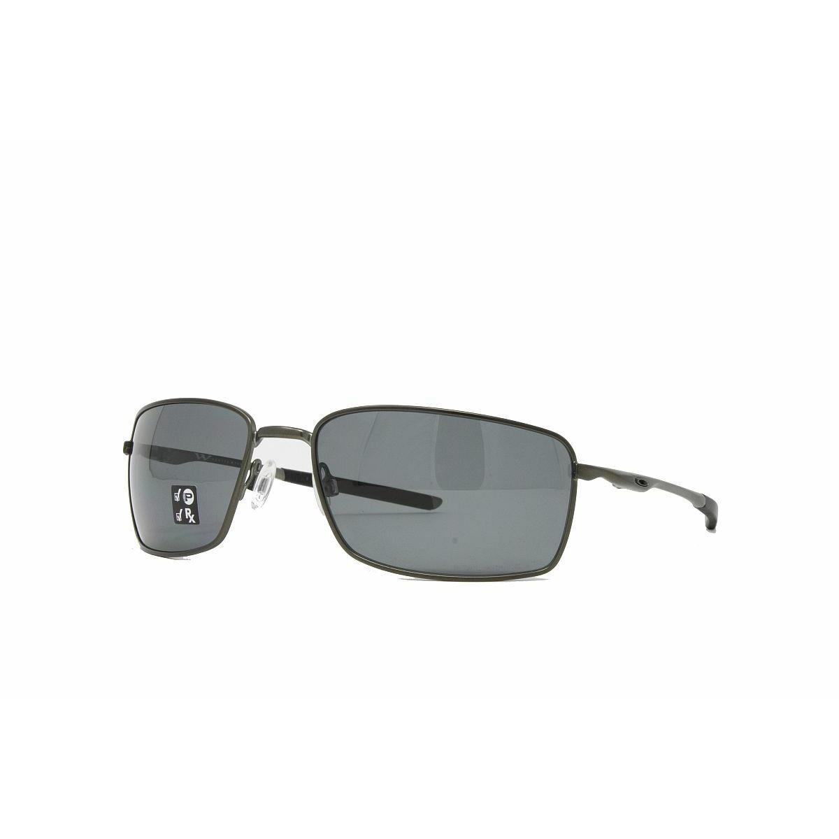 Oakley Sunglasses Men`s Square Wire Carbon OO4075 04 Carbon Polarized 60mm - Gray Frame, Gray Lens