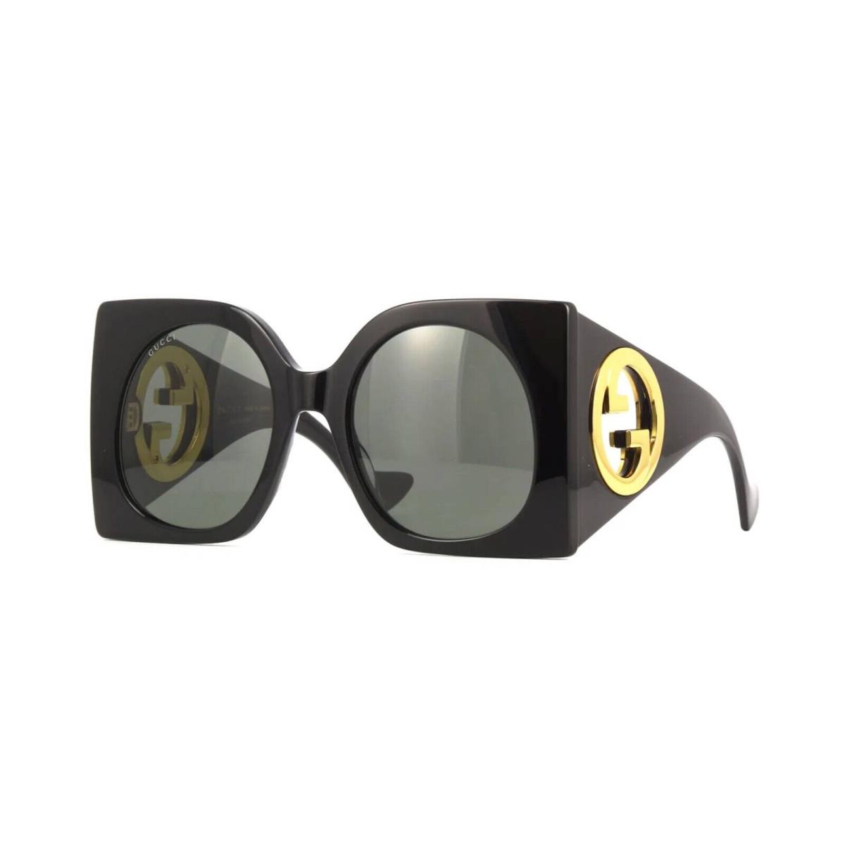 Gucci GG1254S Black with Gold/grey 001 Sunglasses