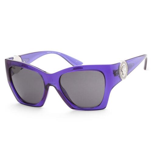 Versace Women`s VE4452-541987-55 Fashion 55mm Transparent Purple Sunglasses