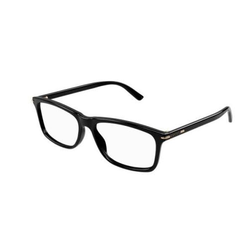 Gucci GG14470 001 Black Clear Rectangular Men`s Eyeglasses