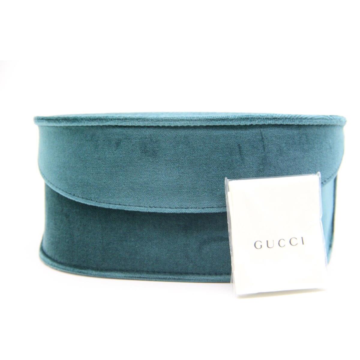 Gucci Eyeglasses Glasses Optical Velvet Blue Soft Case Cloth