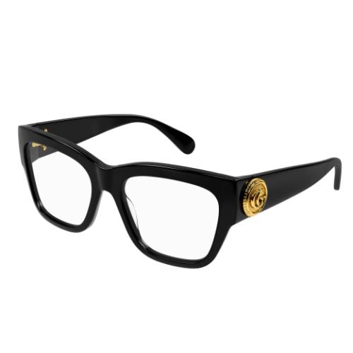Gucci GG1410O-001 Black Square Women Eyeglasses