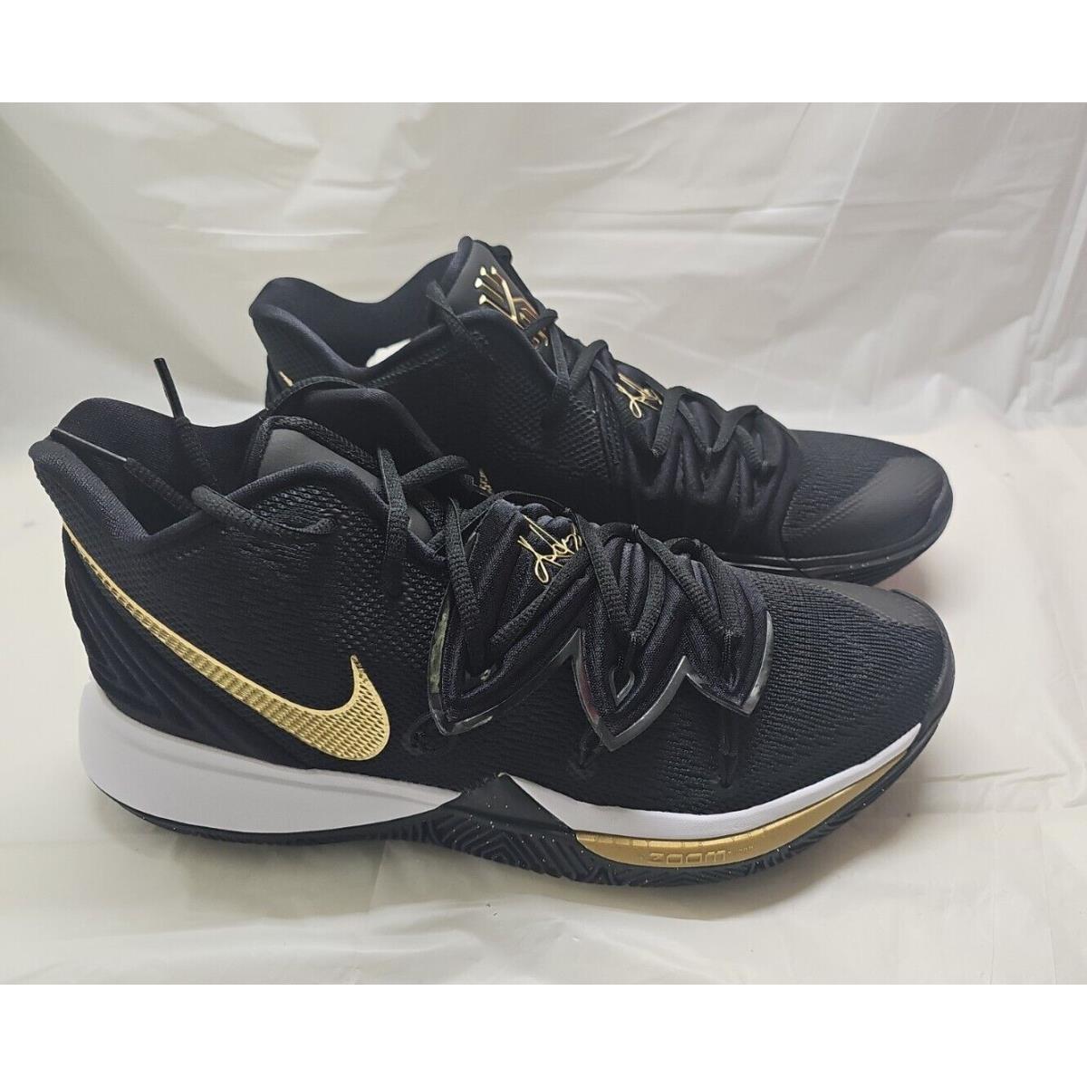 Nike Kyrie 5 Black Metallic Gold 2019 Mens Basketball Shoes Size 10 AO2918 007 192501335337 Nike shoes Kyrie Black Fash Direct