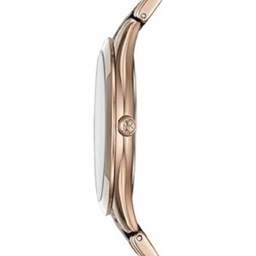 Michael Kors mk4543 Slim Runway Women`s Watch - Dial: Bronze, Brown, Band: Brown, Gold