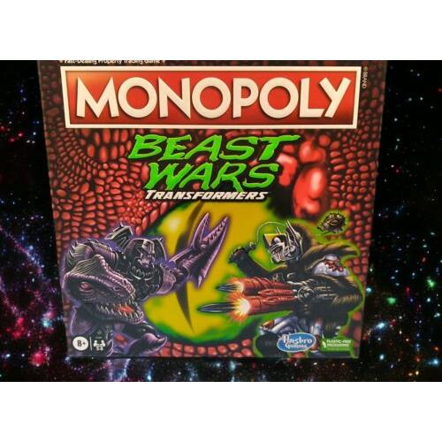 Monopoly Transformers Beast Wars Edition Board Game Hasbro Gift
