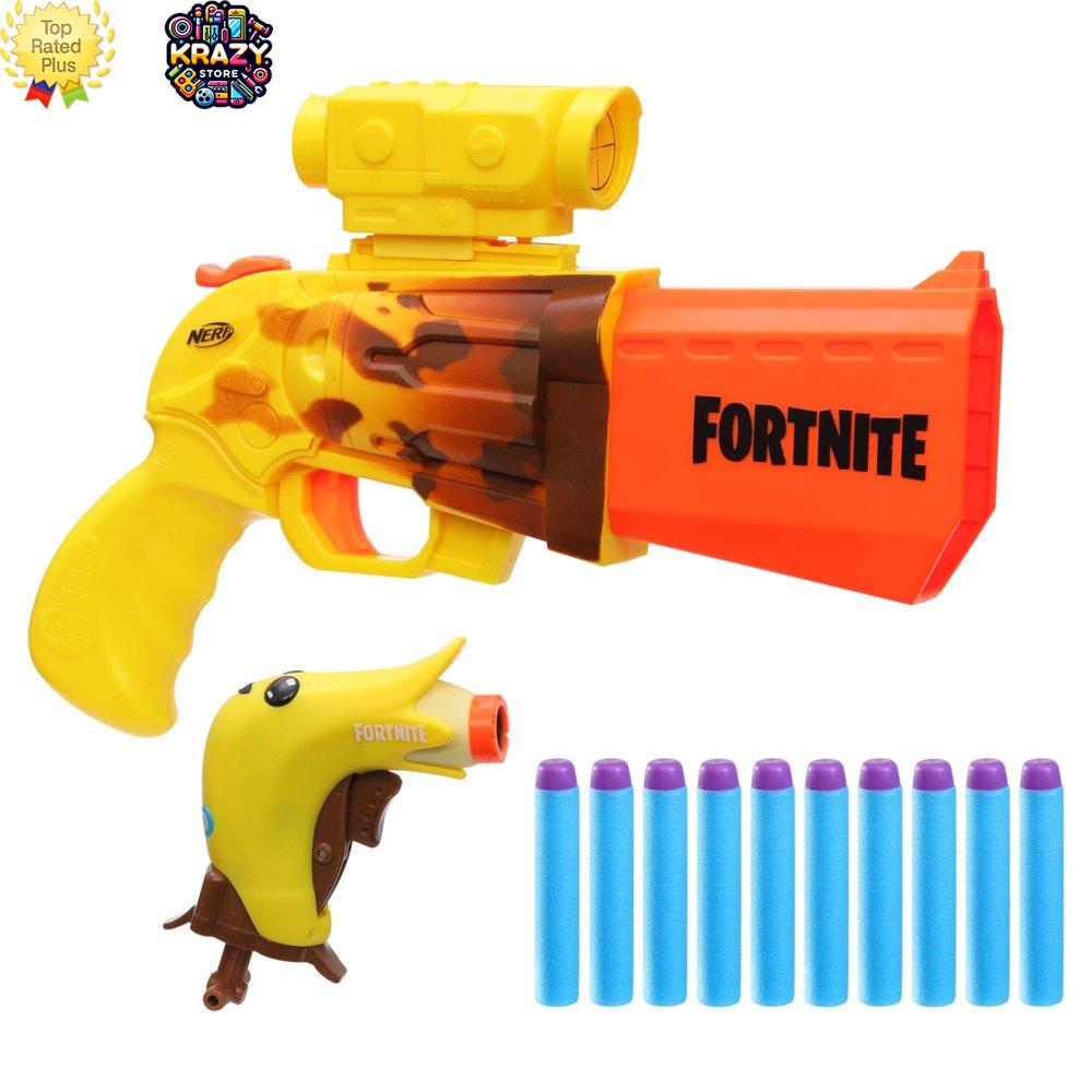 Fortnite Peely Pack Sr-ripe Blaster Set Includes 2 Blasters and 10 Darts - Perfe